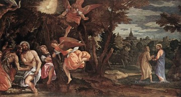 Paolo Veronese œuvres - Baptême et Tentation de Ch Renaissance Paolo Veronese